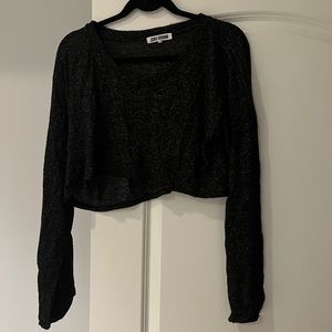 Joah Brown Cropped Long Sleeve